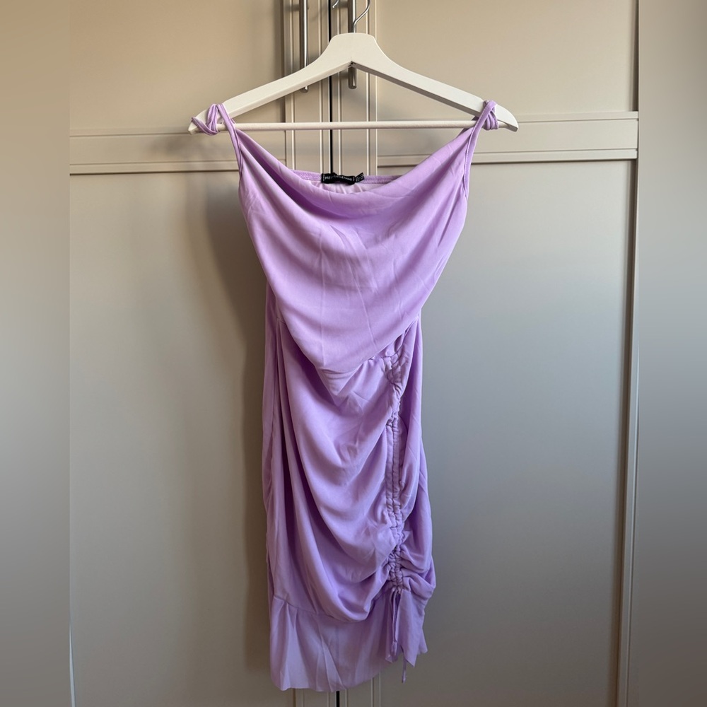 PrettyLittleThing Lilac Asymmetrical Dress